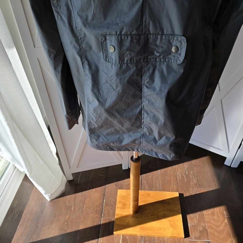 Mack Russo (NWT) Men's Gray Hooded Rain/Wind Jacket - Picture 7 of 9